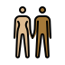woman and man holding hands: medium-light skin tone, medium-dark skin tone Discord emoji — free static PNG download