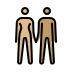 woman and man holding hands: medium-light skin tone, medium skin tone Discord emoji — free static PNG download