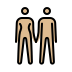 woman and man holding hands: medium-light skin tone Discord emoji — free static PNG download