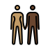 woman and man holding hands: medium skin tone, dark skin tone Discord emoji — free static PNG download