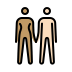 woman and man holding hands: medium skin tone, light skin tone Discord emoji — free static PNG download