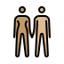 woman and man holding hands: medium skin tone, medium-light skin tone Discord emoji — free static PNG download