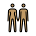 woman and man holding hands: medium skin tone Discord emoji — free static PNG download