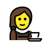woman barista Discord emoji — free static PNG download