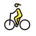 woman biking Discord emoji — free static PNG download