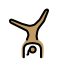 woman cartwheeling: medium skin tone Discord emoji — free static PNG download