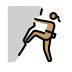 woman climbing: medium skin tone Discord emoji — free static PNG download