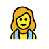 woman in steamy room Discord emoji — free static PNG download