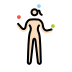 woman juggling: light skin tone Discord emoji — free static PNG download