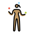 woman juggling: medium skin tone Discord emoji — free static PNG download