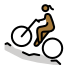 woman mountain biking: medium-dark skin tone Discord emoji — free static PNG download