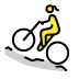 woman mountain biking Discord emoji — free static PNG download