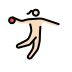 woman playing handball: light skin tone Discord emoji — free static PNG download