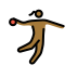 woman playing handball: medium-dark skin tone Discord emoji — free static PNG download