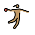 woman playing handball: medium skin tone Discord emoji — free static PNG download