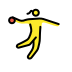 woman playing handball Discord emoji — free static PNG download