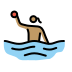 woman playing water polo: medium skin tone Discord emoji — free static PNG download