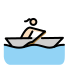 woman rowing boat: light skin tone Discord emoji — free static PNG download