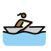 woman rowing boat: medium-dark skin tone Discord emoji — free static PNG download