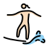 woman surfing: light skin tone Discord emoji — free static PNG download