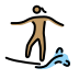 woman surfing: medium skin tone Discord emoji — free static PNG download