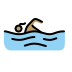 woman swimming: medium skin tone Discord emoji — free static PNG download
