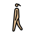 woman walking: medium-light skin tone Discord emoji — free static PNG download