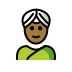 woman wearing turban: medium-dark skin tone Discord emoji — free static PNG download