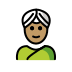 woman wearing turban: medium skin tone Discord emoji — free static PNG download