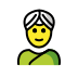 woman wearing turban Discord emoji — free static PNG download