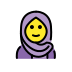 woman with headscarf Discord emoji — free static PNG download