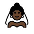 woman with veil: dark skin tone Discord emoji — free static PNG download