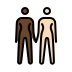 women holding hands: dark skin tone, light skin tone Discord emoji — free static PNG download