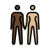 women holding hands: dark skin tone, medium-light skin tone Discord emoji — free static PNG download