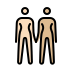 women holding hands: light skin tone, medium-light skin tone Discord emoji — free static PNG download