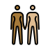 women holding hands: medium-dark skin tone, medium-light skin tone Discord emoji — free static PNG download