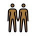 women holding hands: medium-dark skin tone Discord emoji — free static PNG download