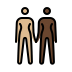 women holding hands: medium-light skin tone, dark skin tone Discord emoji — free static PNG download