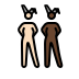 women with bunny ears: light skin tone, dark skin tone Discord emoji — free static PNG download
