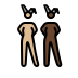 women with bunny ears: medium-light skin tone, dark skin tone Discord emoji — free static PNG download