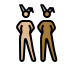 women with bunny ears: medium-light skin tone, medium-dark skin tone Discord emoji — free static PNG download