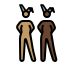 women with bunny ears: medium skin tone, dark skin tone Discord emoji — free static PNG download