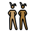 women with bunny ears: medium skin tone, medium-dark skin tone Discord emoji — free static PNG download