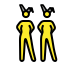 women with bunny ears Discord emoji — free static PNG download