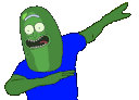 pickle_rick_dab Discord emoji — free animated GIF download