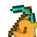 PikaMineDiamonds Discord emoji — free animated GIF download