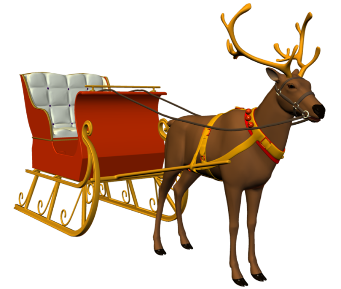 Santa_Reindeer_Sled Discord emoji - free download