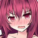 scathach_blush Discord emoji — free static PNG download