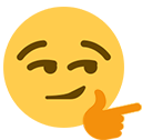 Smirk_one_hand Discord emoji — free static PNG download