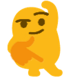 SmugThinkBlob Discord emoji — free static PNG download